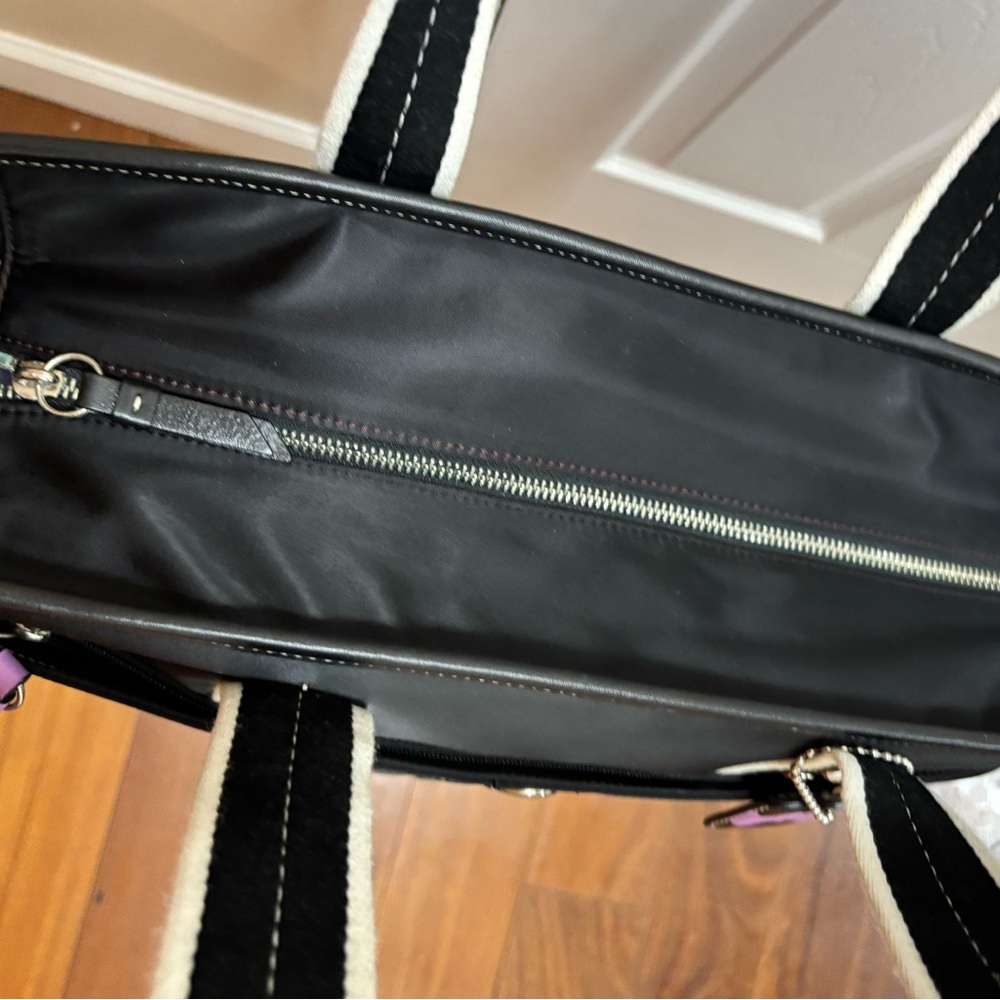 Coach L0894-F13331 Hamptons Weekend Black Nylon XL Multifunction Tote/Baby Bag - Picture 14 of 16